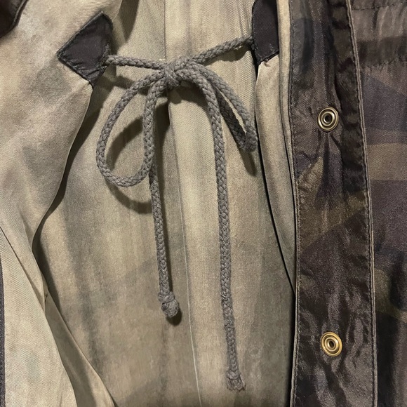 Johnny Was Green and Red Utility Jacket with Floral Embroidery - Picture 3 of 10